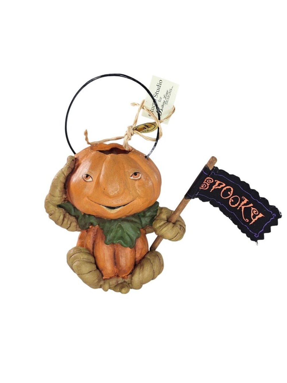 RARE Scott Smith Rucus Studio Spooky Pumpkin Bethany Lowe 08 Halloween Ornament